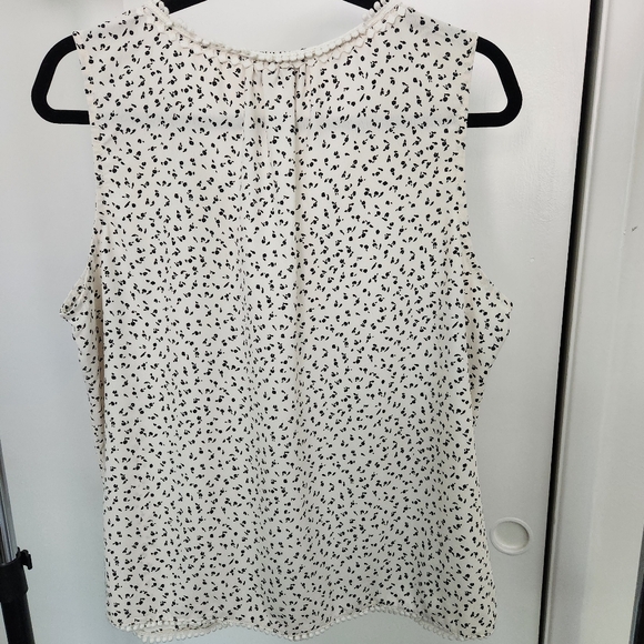 Petite Sleeveless Cream blouse - Picture 2 of 3